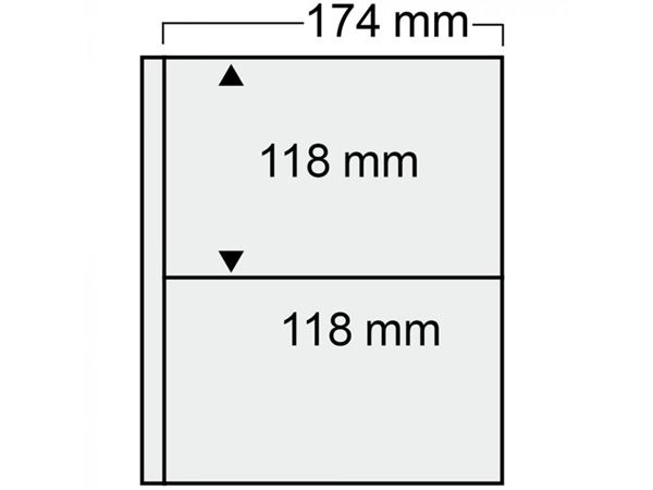 Løsblad til pengesedler til "COMPACT" Album 10 stk.